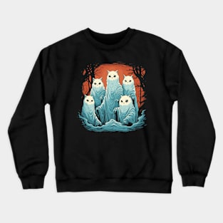 Cat ghosts Crewneck Sweatshirt